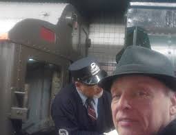 Vintage New York Subway Conductor Photo from 1981