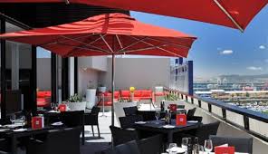 Spagos restaurant & bar at park inn by radisson hotel berlin serves intl. Park Inn Roof Top Bar