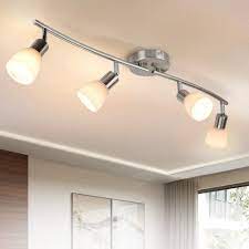 Order online today for fast home delivery. Buy Padma 4 Way Led Ceiling Spots With Glass Lampshade Bulbs Included Adjustable Kitchen Spotlights 4x 5w 3000k Track Ceiling Light With Rotatable Polished Chrome For Bedroom Kitchen Island Living Room Online