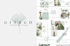 ✓ free for commercial use ✓ high quality images. Magnolia Instagram Puzzle Template Creative Photoshop Templates Creative Market