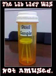 The Lab Lady Was Terrible Puns Funny Puns Stool Sample