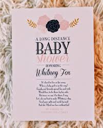 Long Distance Baby Shower Invites Are Available At Boardman Printing Virtual Baby Shower Ideas Baby Shower Invitation Poems Long Distance Baby Shower
