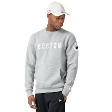 Ultra game nba boston celtics womens soft fleece pullover hoodie sweatshirt with varsity stripe, heather gray, medium. New Era Nba Wordmark Crew Boston Celtics Sweatshirt Grey Dressinn