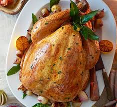 Dry the turkey with paper towels, then season inside and. Perfect Pancetta Roast Shallot Stuffed Turkey Recipe Bbc Good Food