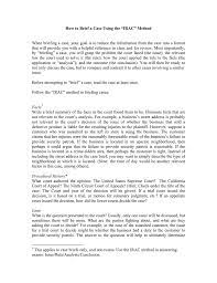 It is one way to structure legal analysis. How To Brief A Case Using The Irac Method When Briefing A Case