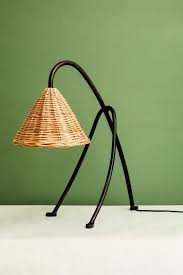 From étagère decorations to coffee table elements, we have decorations for any taste or preference. Atelier Vime Iron Rattan Table Lamp Wicker Shade Katie Considers