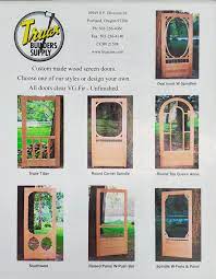 How to install a screen door. Wood Screen Doors Truax Builders Supply