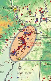 New Madrid Seismic Zone Earthquake Hazard Article And Map