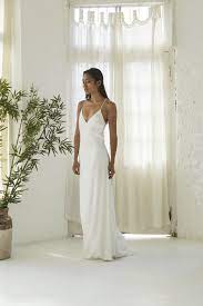 Anais Silk Wedding Dress Simple Slip Wedding Dress Fitted Wedding Dress