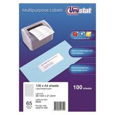 Every template size has the following options: Unistat U4274 Label 38 1 X 21 2mm Box Of 6500 Labels