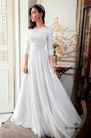 Meerjungfrau modest brautkleider mit kurzen ärmeln 2019 spitze tüll tempel braut kleider sleeves einfache robe de mariee couture. Long Sleeeves Modest Wedding Gown Bescheidenes Hochzeitskleid Hochzeitskleid Brautkleid Langarm