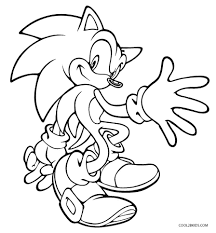 Sonic coloring pages for kids. Printable Sonic Coloring Pages For Kids