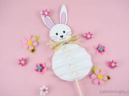 Bunny paper bag puppet with free printable template materials needed. Adorable Paper Bunny Easter Craft Free Printable Diy Crafts