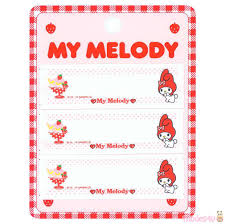 We love giving kawaii gifts and making our friends smile! Susser My Melody Dessert Punkt Namensetikett Bugelbild Flicken 3 Stuck Modes4u
