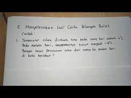 Membantu sekali utk ketiga anak saya. Soal Cerita Bilangan Bulat Kelas Vi Youtube