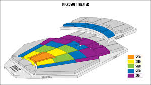 Microsoft Theatre Seating Chart Microsoft Theater Seating