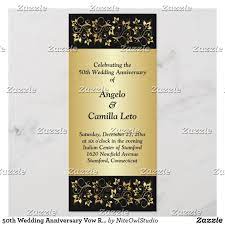 50th Wedding Anniversary Vow Renewal Program Zazzle Com 50th Wedding Anniversary 50th Wedding Wedding Renewal Vows