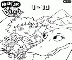 Select from 35970 printable crafts of cartoons, nature, animals, bible and many more. Count From 1 To 10 With Diego And Animals Coloring Pages Printable Games