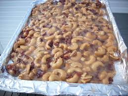 Used The Microwave Peanut Brittle Recipe At Martha Stewart S Site But Used Cashews And Added Bacon Brittle Recipes Peanut Brittle Recipe Recipes