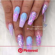 Here, discover more than a dozen of our while you could absolutely paint your nails any one of these shades and call it a day, we implore you. 50 Trendy Glitter Coffin Nails Style Designs Inspired You In Fall Season In 2020 Ombre Nail Art Designs Coffin Nails Designs Nail Designs Glitter Clara Beauty My