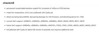 Stop raising issues that are in fact not issues (like this one). How To Use The Checkm8 Bootrom Exploit Ipwndfu On Ios 8 Up To Ios 13 1 1