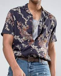 Asos Tall Regular Fit Shirt With Japanese Floral Print From Asos Men Style Fashion Clothing Shopping Mens Outfits Mens Winter Fashion Mens Clothing Styles