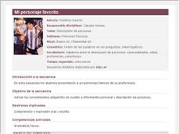 Mi Personaje Favorito Secuencia Didactica Didactico Tema