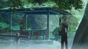 Lonely Anime Boy In Rain