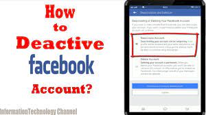 May 21, 2019 · here we will introduce you four ways of how to deactivate old iphone and make your personal information keep secured. How To Deactivate Facebook Account On Your Phone Android Or Iphone Youtube