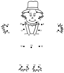 Dot to dot activities are great for counting practice, drawing practice, and fostering fine motor skills! Fall Dot To Dot Coloring Home