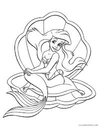Frozen is a disney favorite for children and adults! Ariel The Little Mermaid Coloring Pages Cartoons Ariel Sitting On Clam Throne Printable 2020 0578 Coloring4free Coloring4free Com
