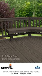 712 Black Oak Semi Transparent Stain Deck Stain Colors