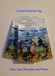 Searigs 2 Hook Flatty Rig Flatfish Sole Flounder Plaice Dabs X3 Packs
