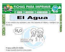 Los docentes de inglés pueden incluir en sus clases fichas didácticas para mejorar la comprensión y aprendizaje de sus niños. Ficha De El Agua Para Tercero De Primaria Tercero De Primaria Primarias Fichas