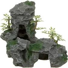 Zilla Granite Cave Den With Foliage Petco Store Bearded Dragon Reptile Decor Leopard Gecko