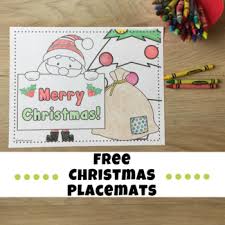 Christmas placemat coloring page that you can customize and print for kids. Christmas Placemats To Color Worksheets Teaching Resources Tpt