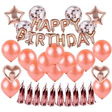 This kara's party ideas featured madagascar birthday party is perfect! Rose Gold Happy Birthday Balloons Confetti Balloons Kit Birthday Party Decorations And Supplies Buy Rose Gold Happy Birthday Balloons Confetti Balloons Balloons Kit Birthday Party Decorations And Supplies Baby Boy Shower Room Decoration