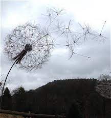 Original sculpture in metal for the home, garden and patio, artwork fountains, bridges, dragon etc. Pin On Dandelions