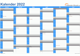 Sie können die kalender auch auf ihrer webseite einbinden oder in ihrer publikation abdrucken. Kalender 2022 Zum Ausdrucken Kostenlos