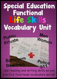 Vocabulary Practicing Functional Education Survival Included Students Learning Focuses Dynamic Special Taught Skills Every Dailyspecial Education