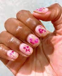 5 killer nail art looks for halloween. Pressed Flower Nails Are Officially A Thing Grazia