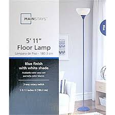 And to increase the workability for modern homes and workspaces, a floor lamp with check out the best floor lamps with shelves installations and fall in love with how these can spice up your lifestyle. Mainstays Opp Floor Blue Walmart Com Walmart Com