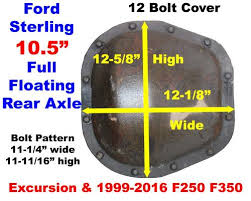 1999 2016 Ford Sterling Rear Axle Identification Ford Rear