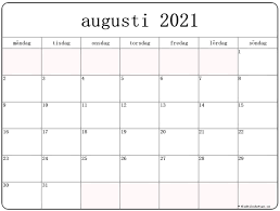 Årskalender kalender 2021 skriva ut gratis : Augusti 2021 Kalender Svenska Kalender Augusti