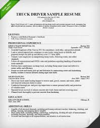cdl truck driver resume resume format