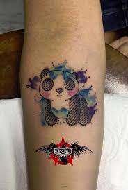 Sulu Boya Panda Dovmesi Watercolor Panda Tattoo Panda Pandatattoo Watercolor Watercolortattoo Ink Art Tattooink Piercing Studio Tattoos Art Tattoo