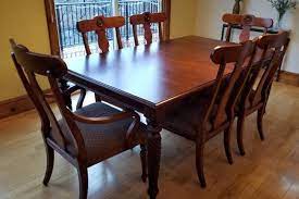 Elegant ethan allen dining room sets for inspiring dining set. Ethan Allen British Classics Collection Dining Table And 6 Chairs Eden Prairie Executive Downsizing Liquidation K Bid