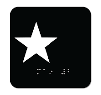 Custom Elevator Floor Number Sign with Braille