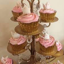 Pink And Gold Royal Baby Shower Cupcakes Princess Royalty Baby Shower Cupcakes Shower Cupcakes Royal Baby Showers