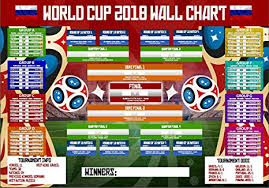 world cup wall chart 2018 russia planner fixtures football